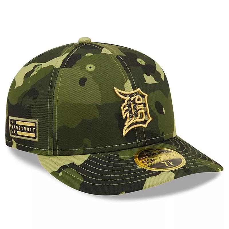 Men's New Era Camo Detroit Tigers 2022 Armed Forces Day On-Field Low Profile 59FIFTY, Size: 7, Green Product Image