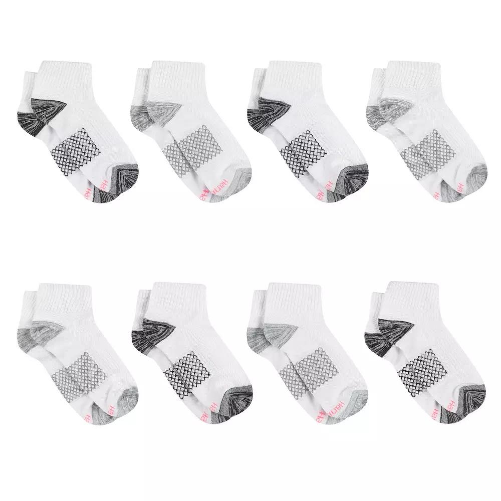 Women's Hanes Ultimate® Cool Comfort® 8-Pack Breathable Ankle Socks HWUBA8,  Product Image