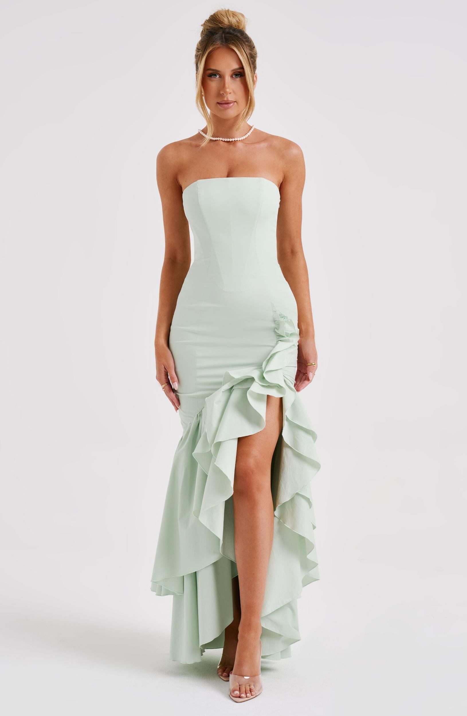 Angelina Maxi Dress - Sage Product Image