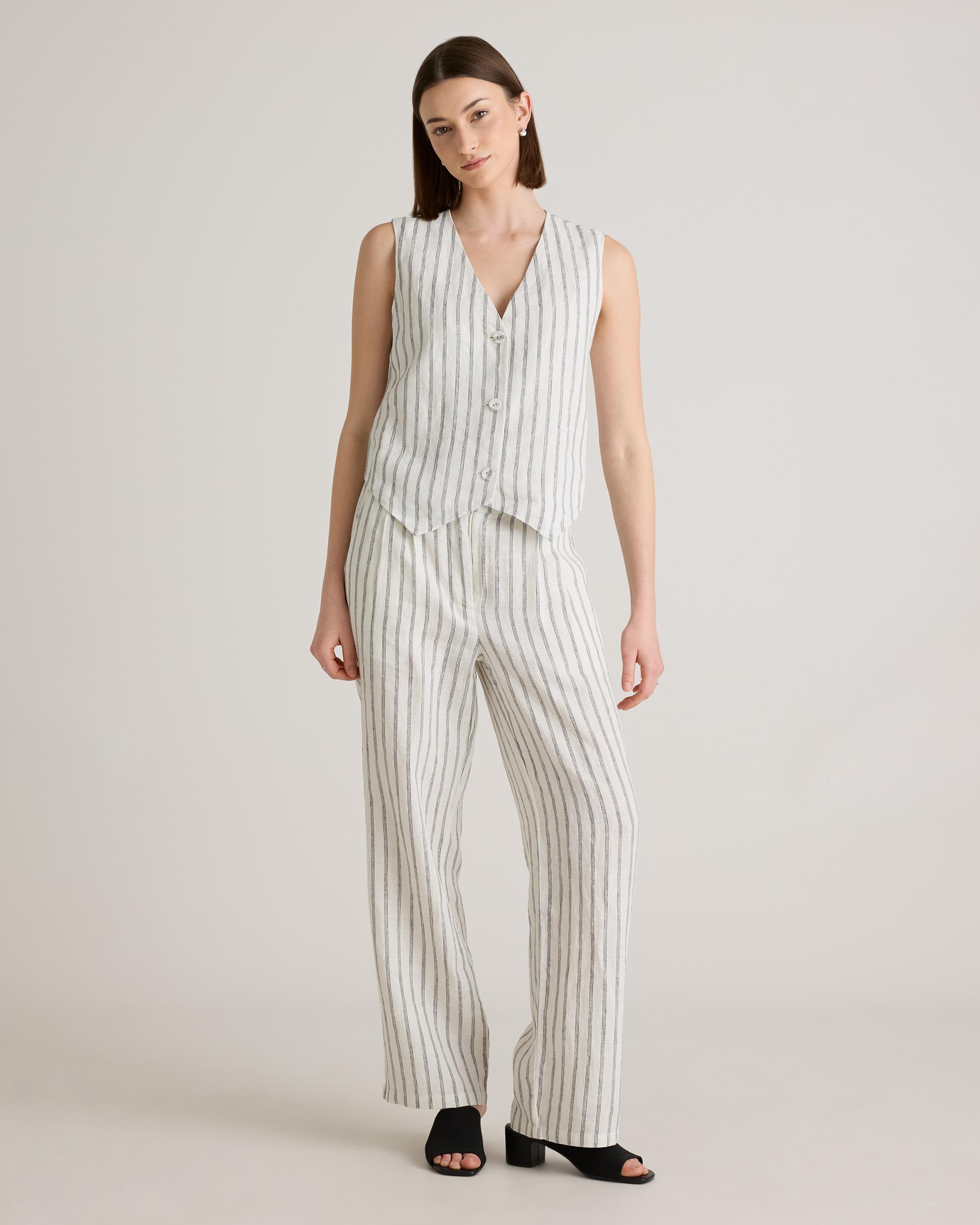 Quince | Women's 100% European Linen Vest Size XS Product Image