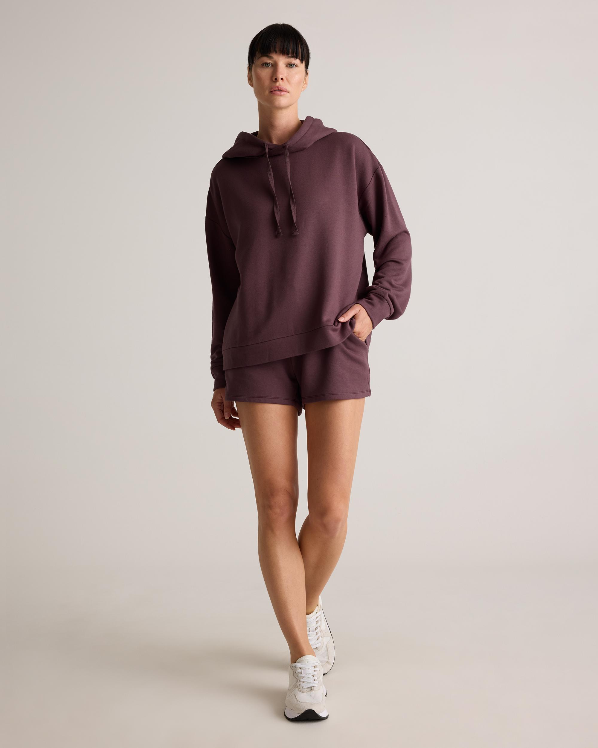 Quince | Women's SuperSoft Fleece Pullover Hoodie Lenzing Modal Product Image