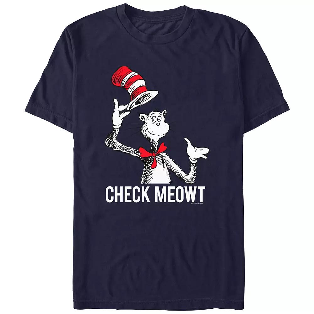 Men's Dr. Seuss Check Meowt Graphic Tee,  Product Image