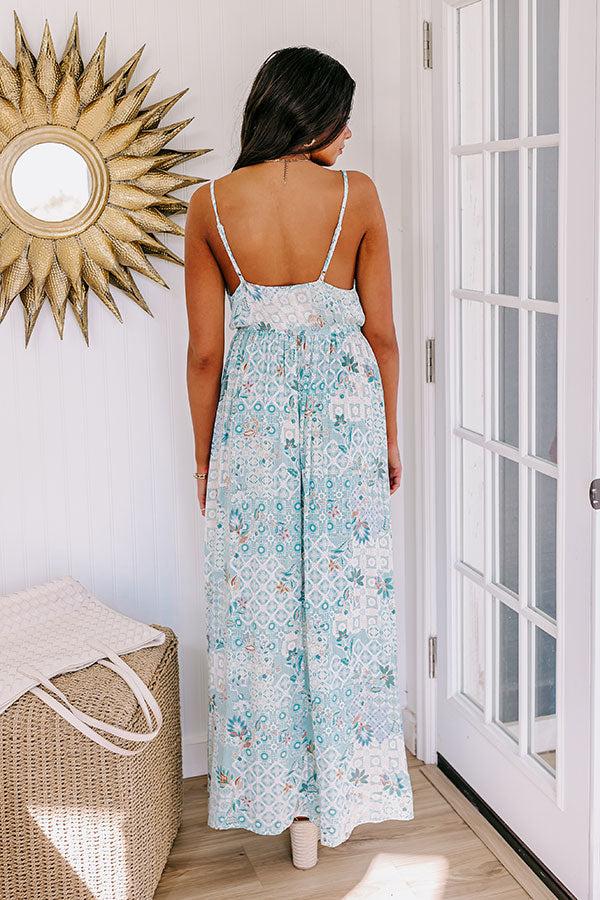 Island Vacay Maxi Dress in Aqua Product Image