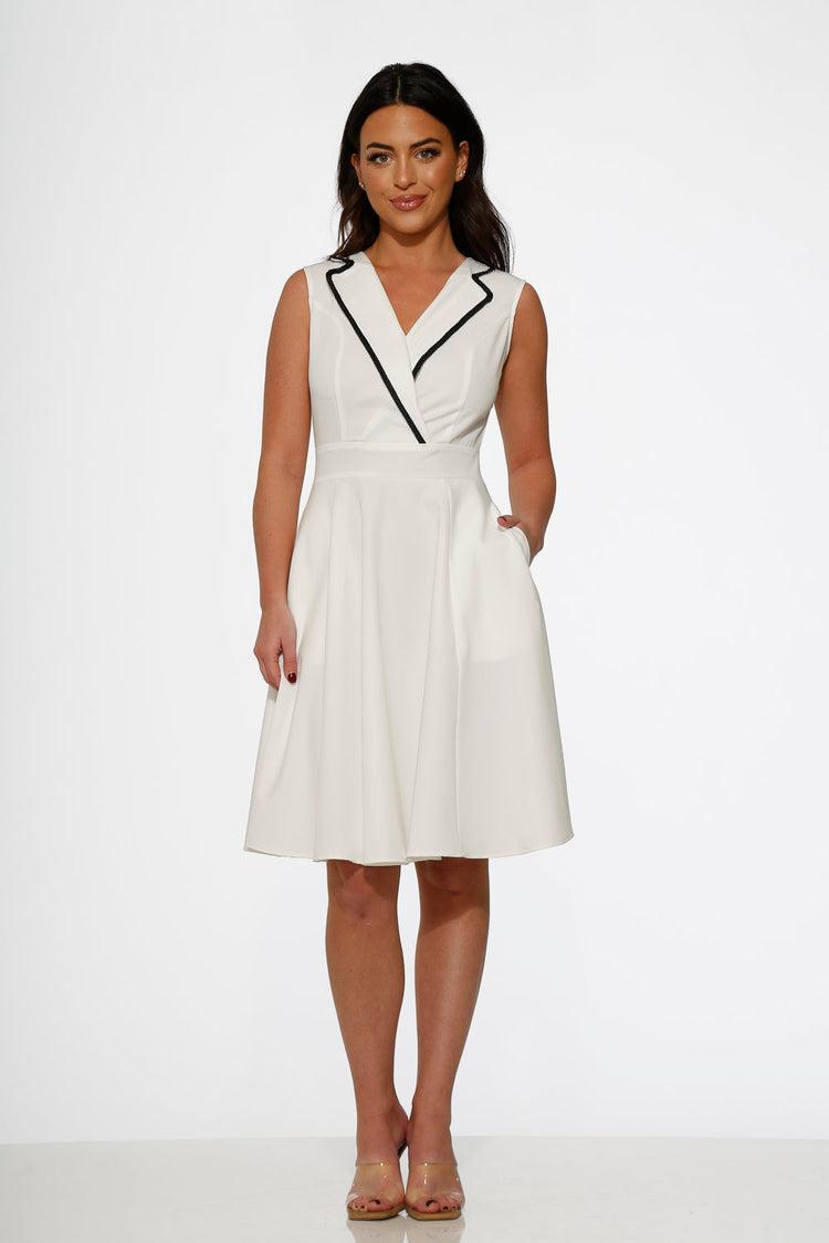 White Jenny Swing Dress Product Image