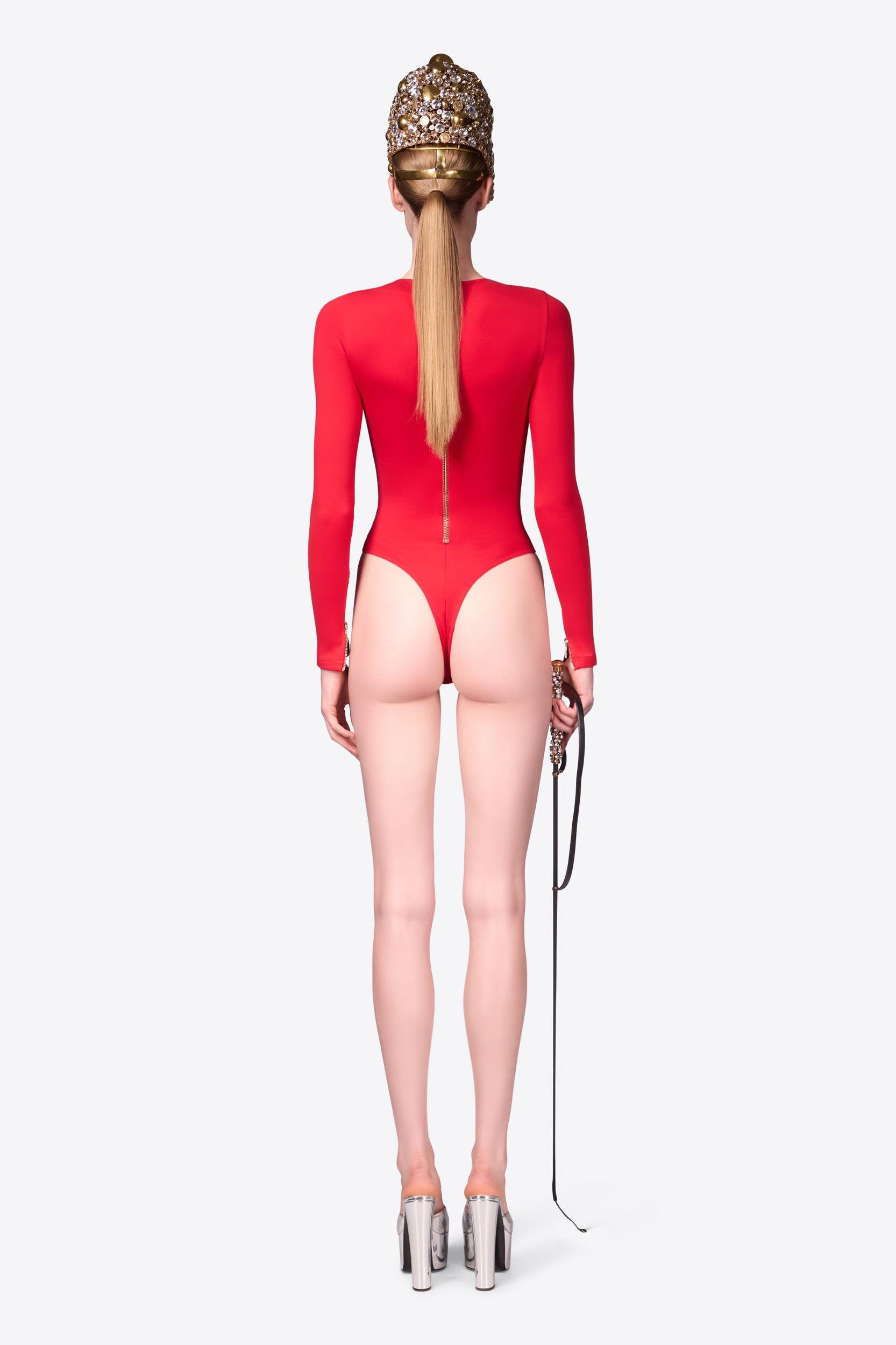 Long Sleeve Zipper Bodysuit Product Image