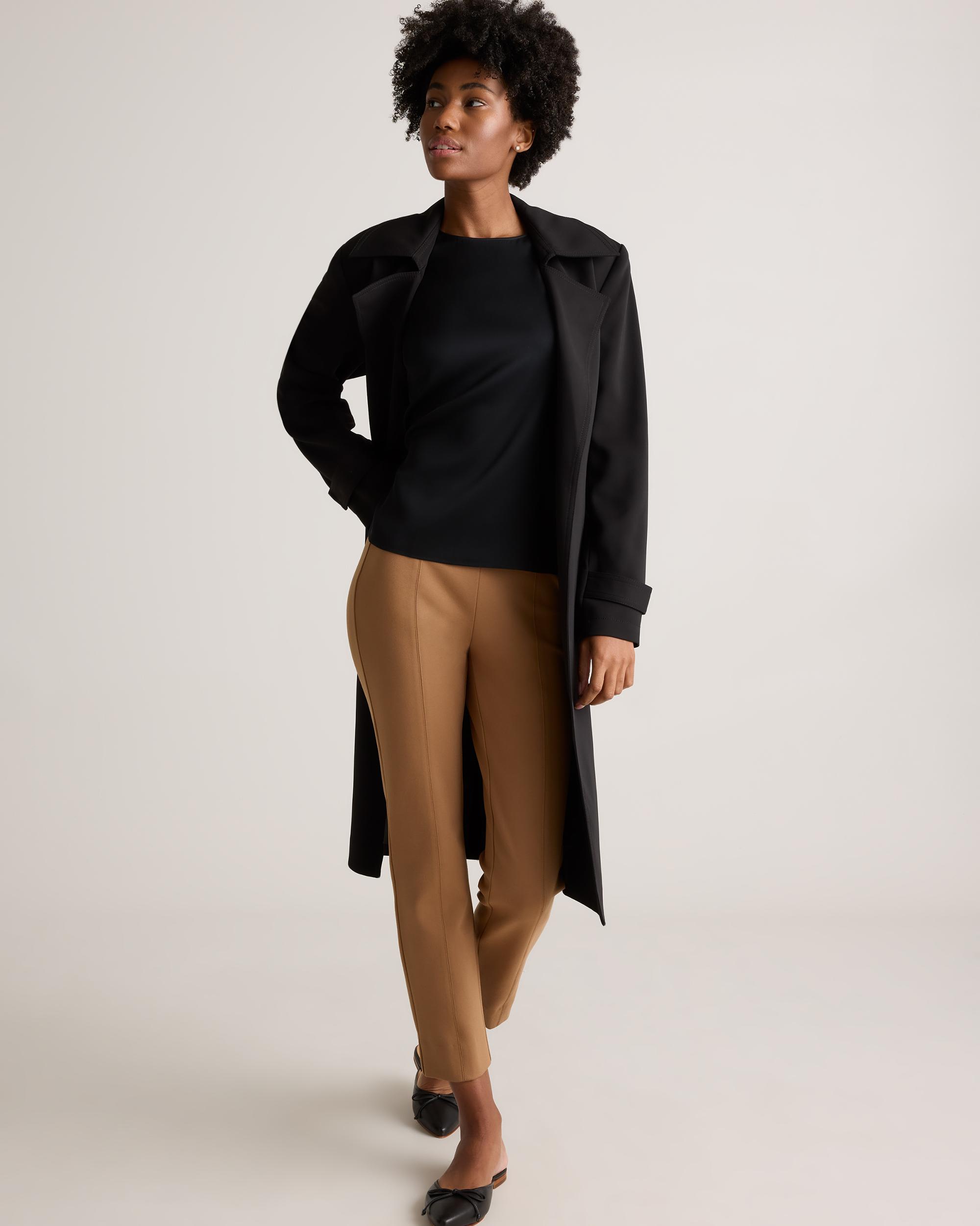 Quince | Women's Washable Stretch Silk Split Hem T-Shirt Size XL, Mulberry Silk Product Image