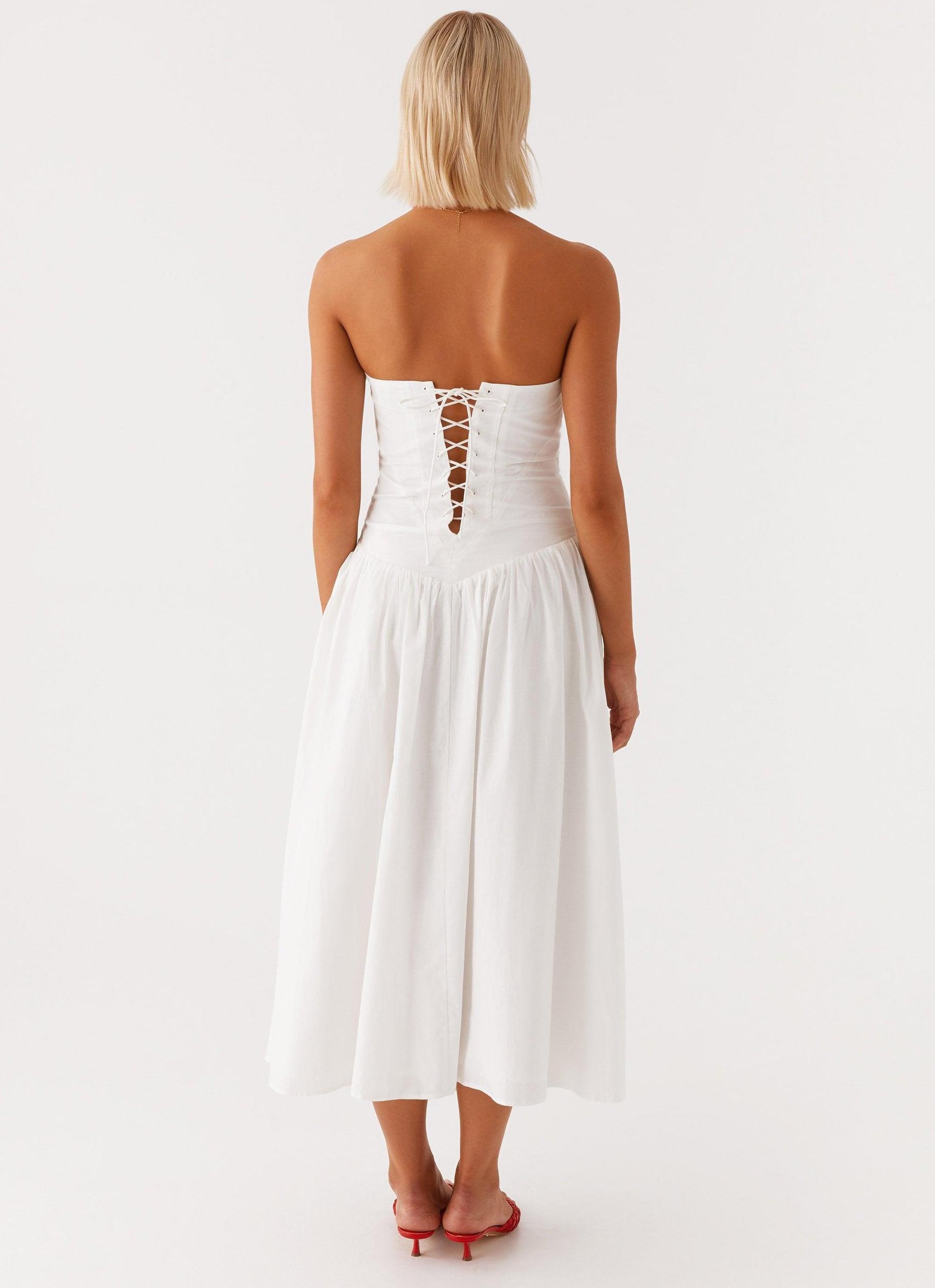 Larnie Midi Dress - White Product Image