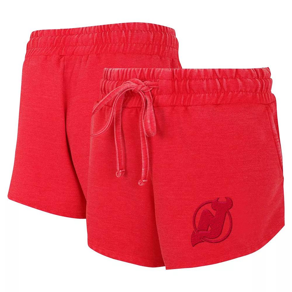 Women's Concepts Sport Red New Jersey Devils Volley Fleece Shorts, Size: Small, Nhl Red Product Image