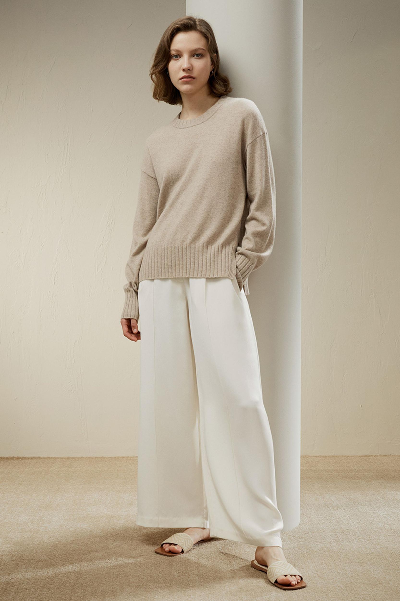 Crew Neck Cashmere Sweater Product Image