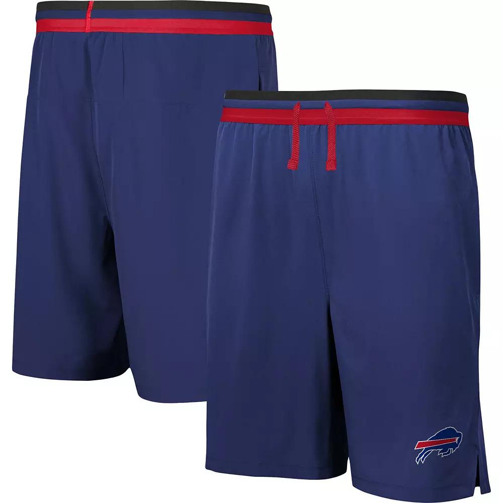 Men's Royal Buffalo Bills Cool Down Tri-Color Elastic Training Shorts, Size: 2XL, Blue Product Image