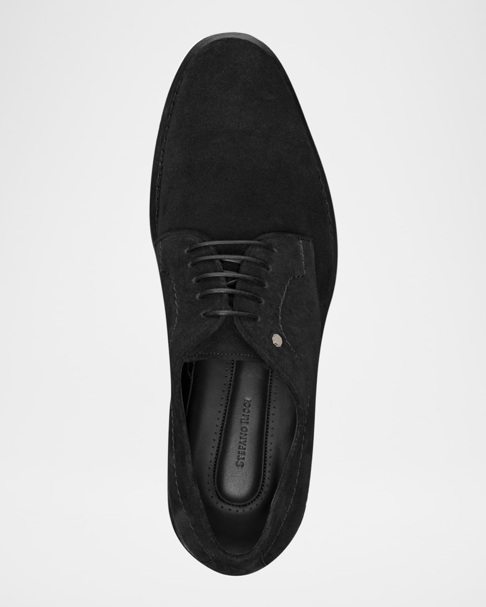 Men's Suede Crepe-Sole Derby Sneakers Product Image