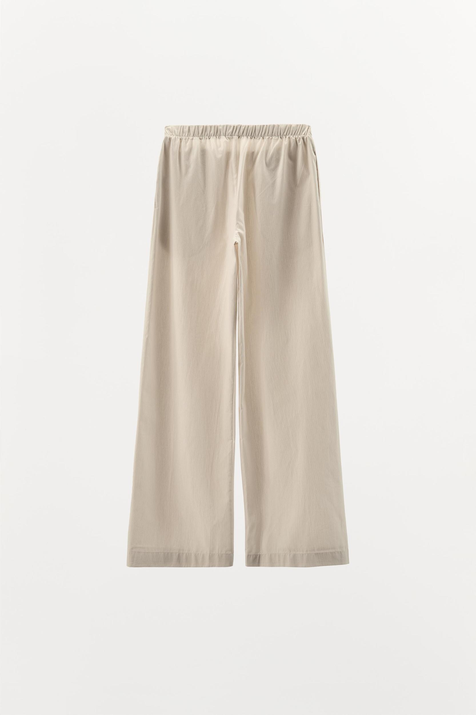 STRIPED POPLIN PANTS Product Image