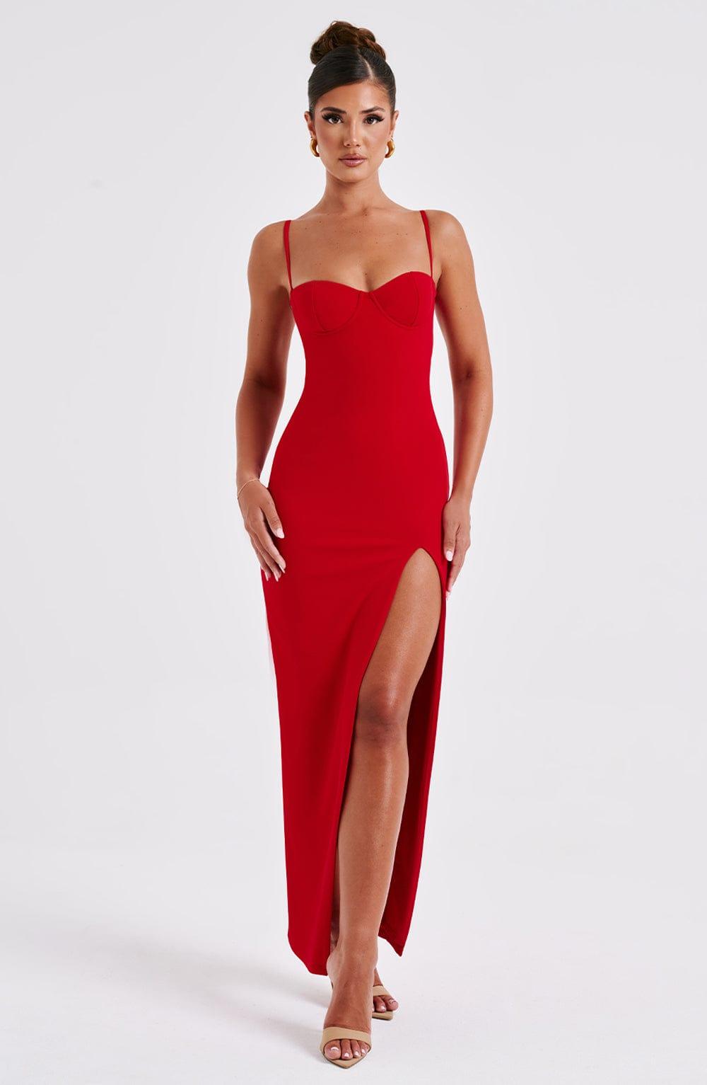 Asteria Maxi Dress - Red Product Image