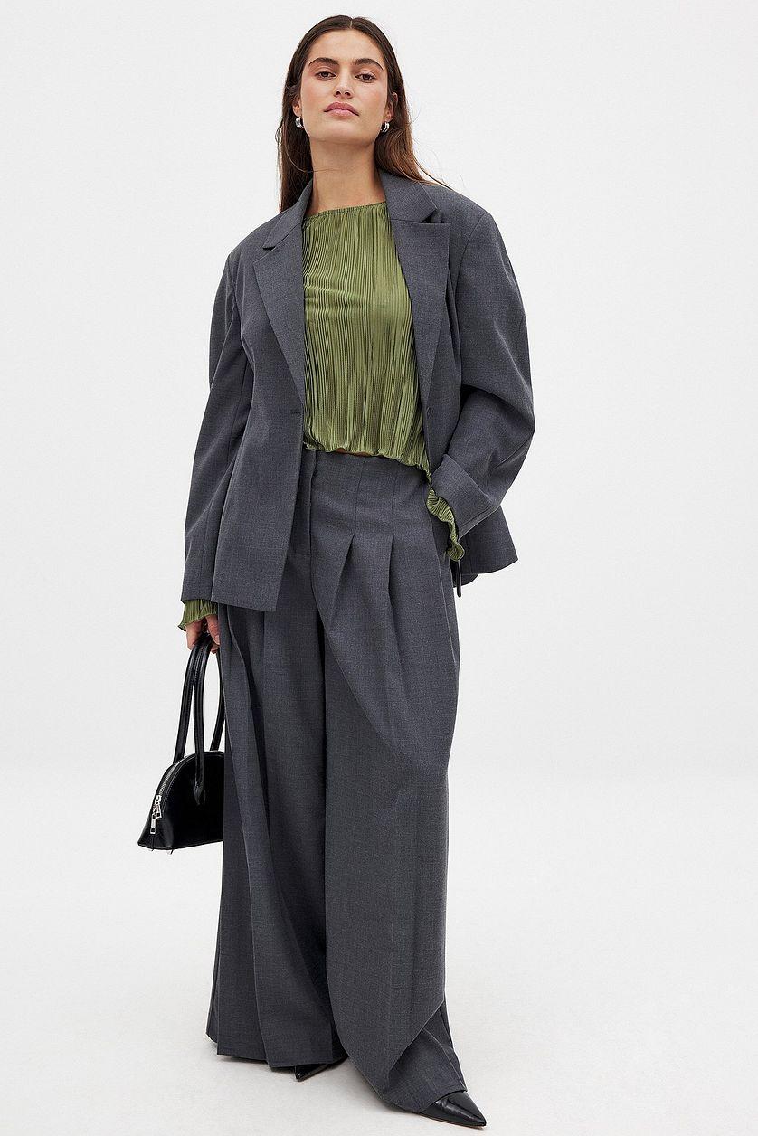 Back Tie Strap Long Sleeve Top Product Image