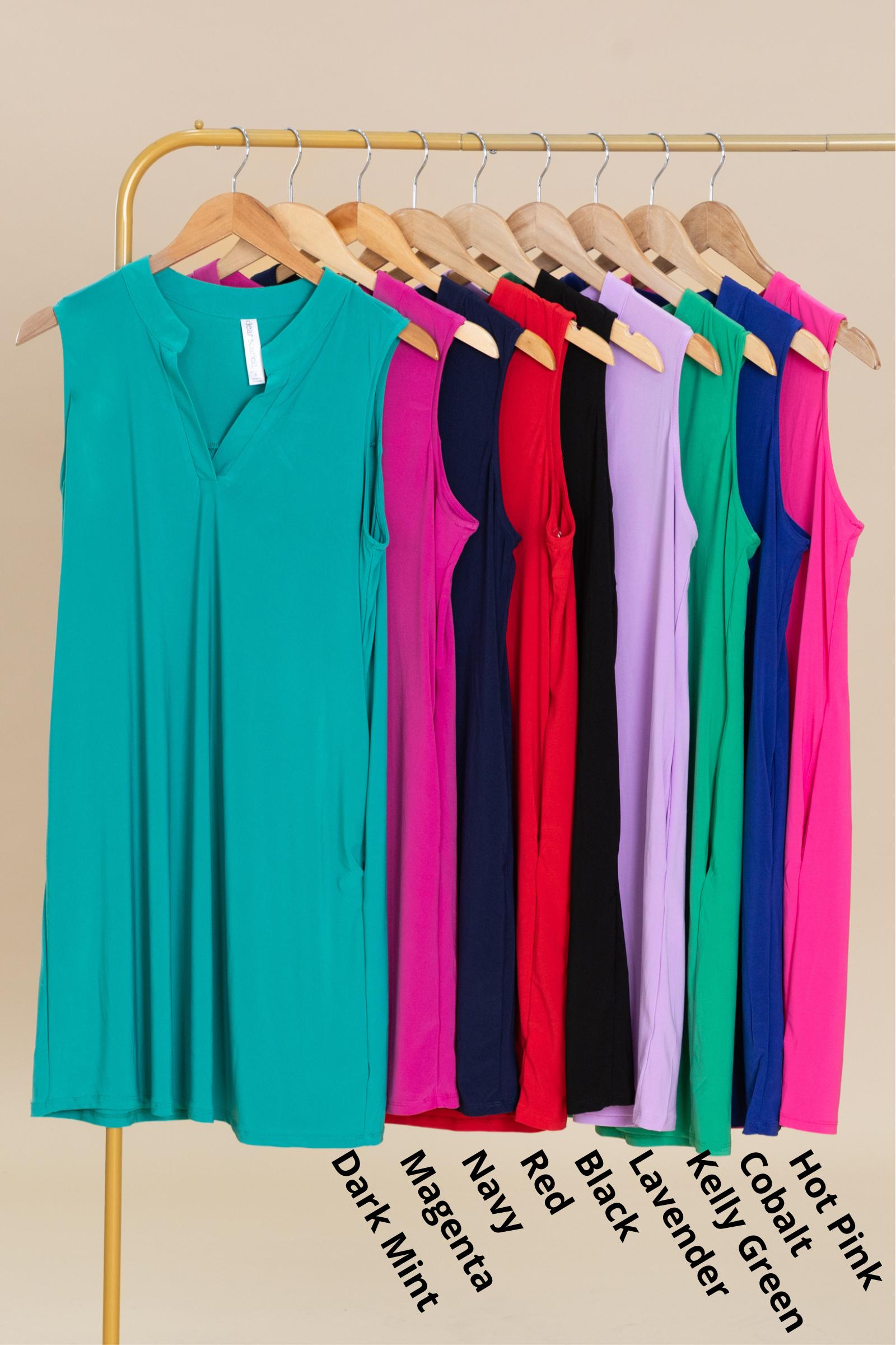 Lizzy Notch Neck Wrinkle Free Dresses Product Image