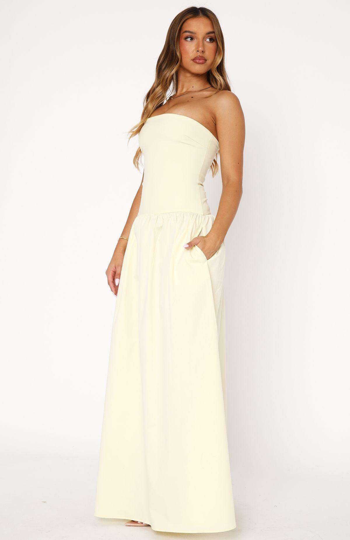 Take Back Maxi Dress Lemon Product Image