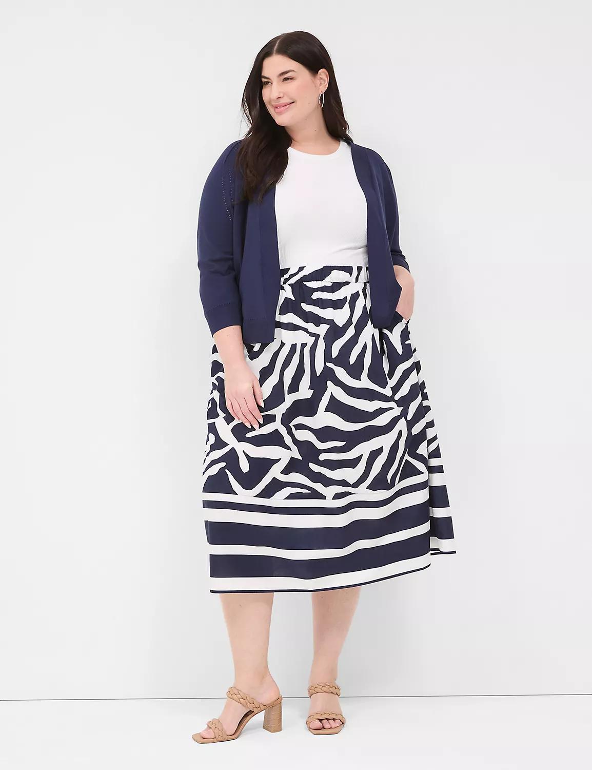 Printed Midi Skirt Product Image