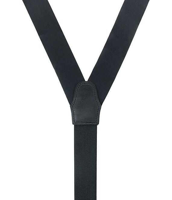 Trafalgar Big & Tall Sutton Solid Silk Formal End Suspenders Product Image