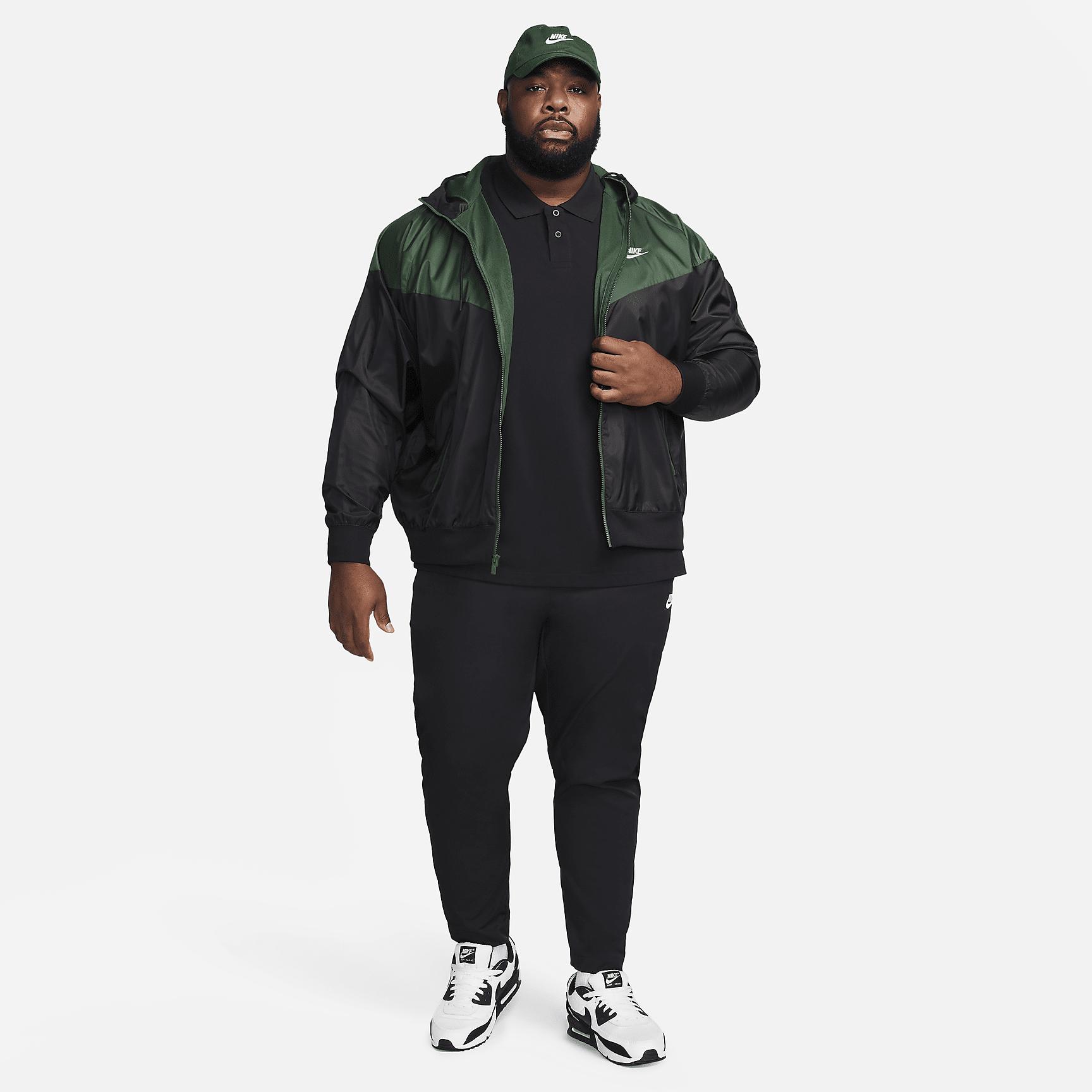 Nike Mens Nike Club SS Polo Pique - Mens Black/White Product Image