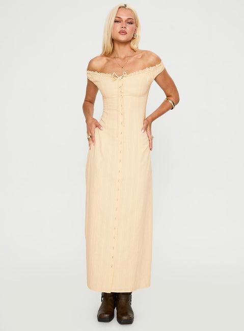 Bryar Maxi Dress Yellow Product Image