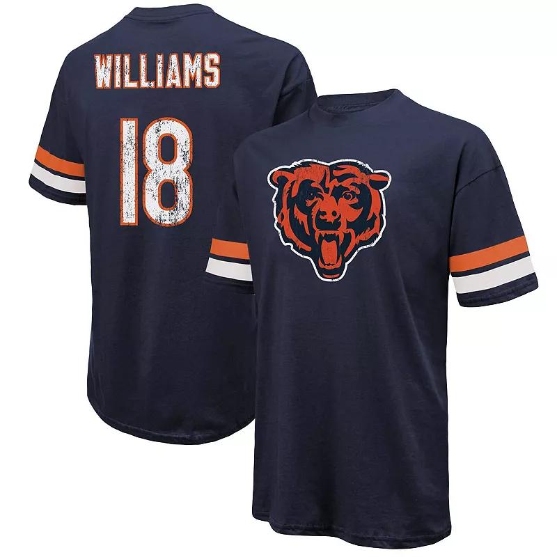 Men's Majestic Threads Caleb Williams Navy Chicago Bears Name & Number Over Product Image