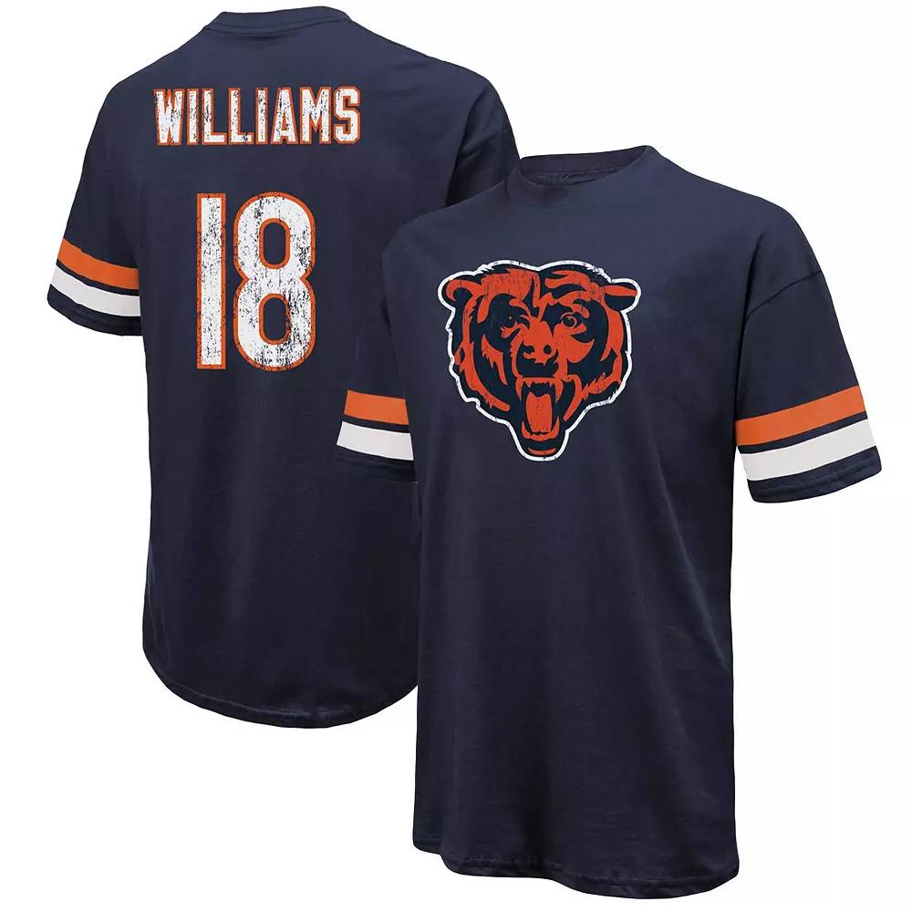 Men's Majestic Threads Caleb Williams Navy Chicago Bears Name & Number Over Product Image
