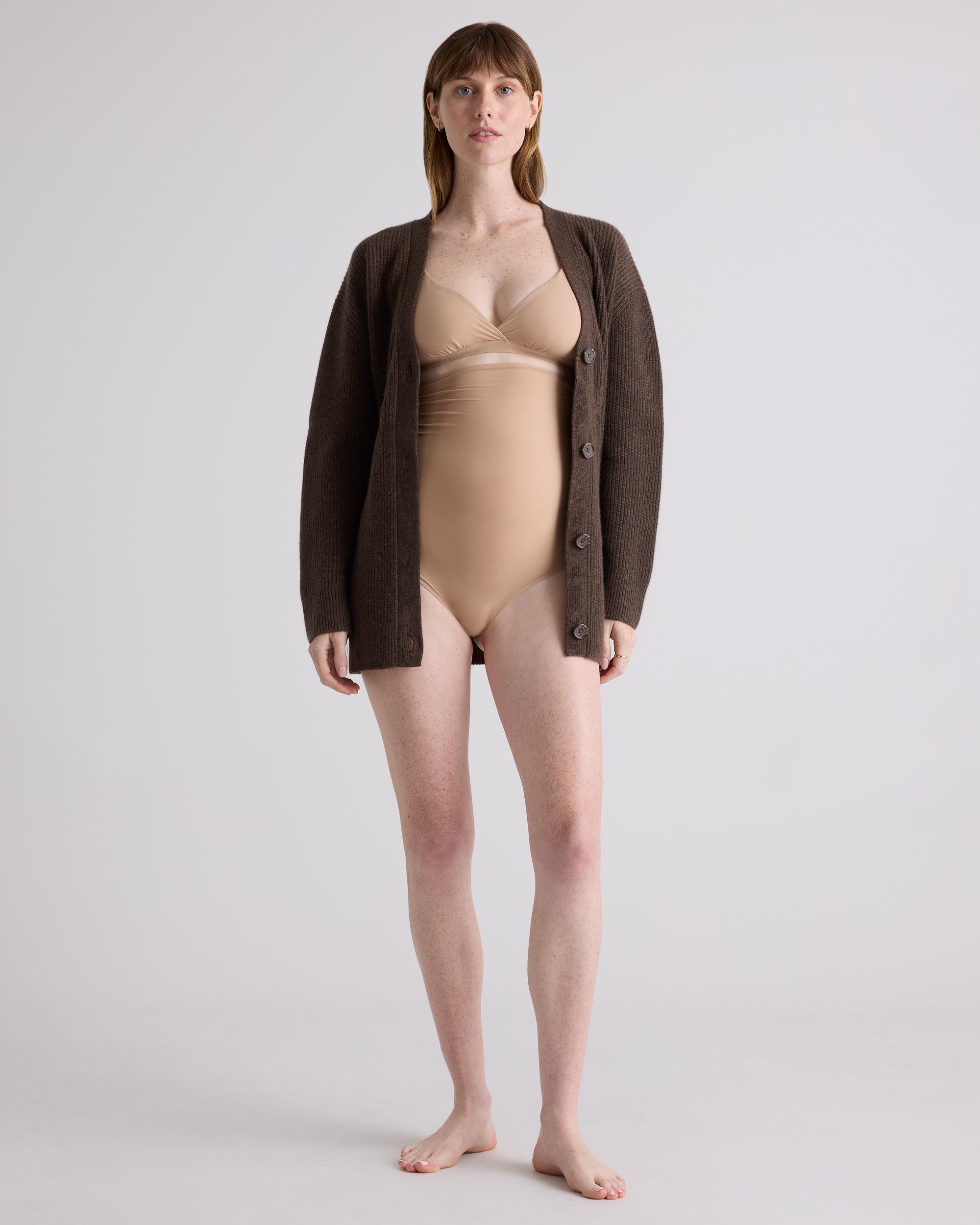 Quince | Women's Second Skin Maternity Ultra High-Waisted Thong Size XS, Cotton Product Image