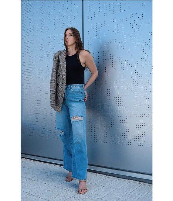 GB Knit High Neck Sleeveless Bodysuit Product Image