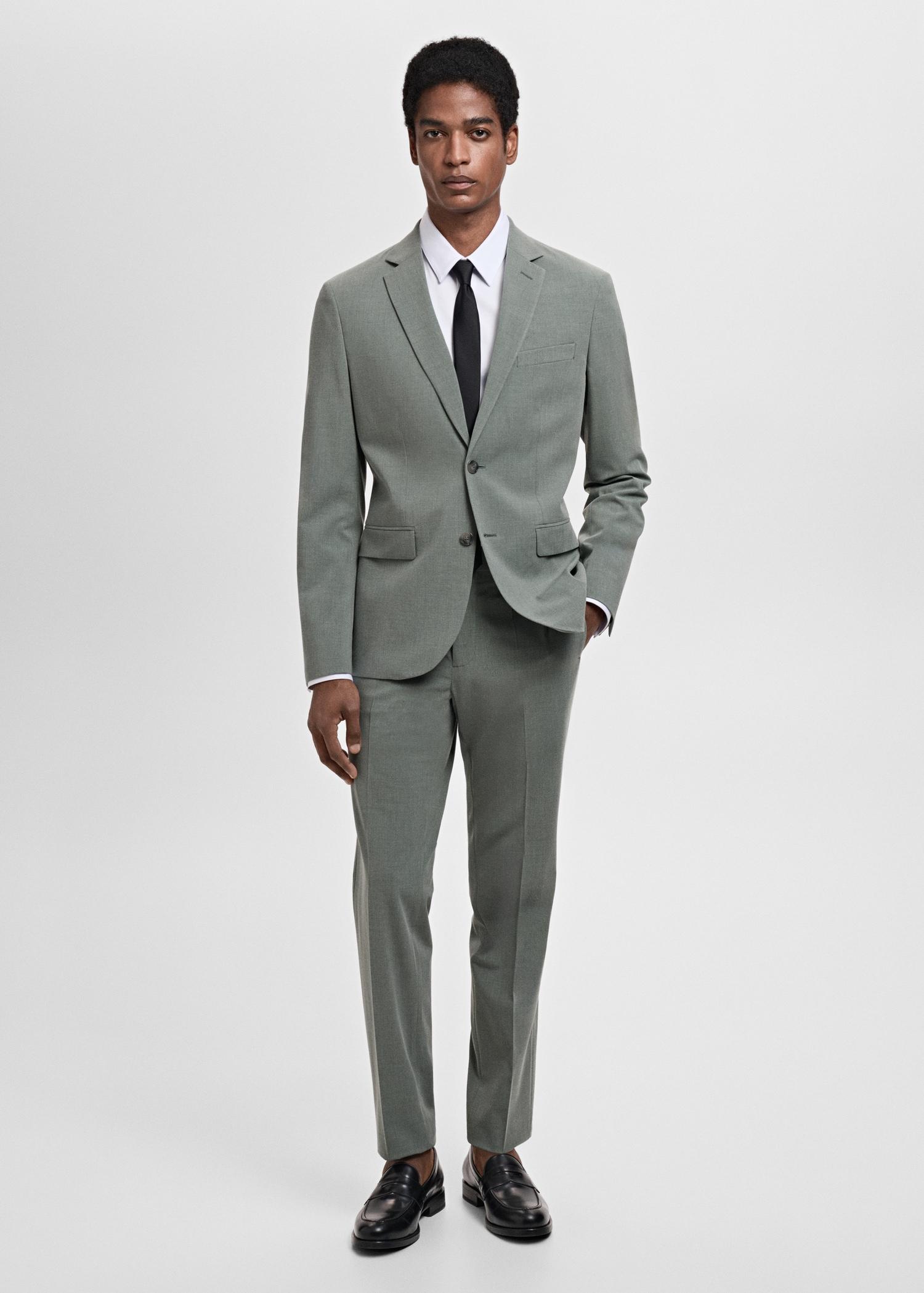 Stretch fabric super slim-fit suit trousers - Men | MANGO USA Product Image