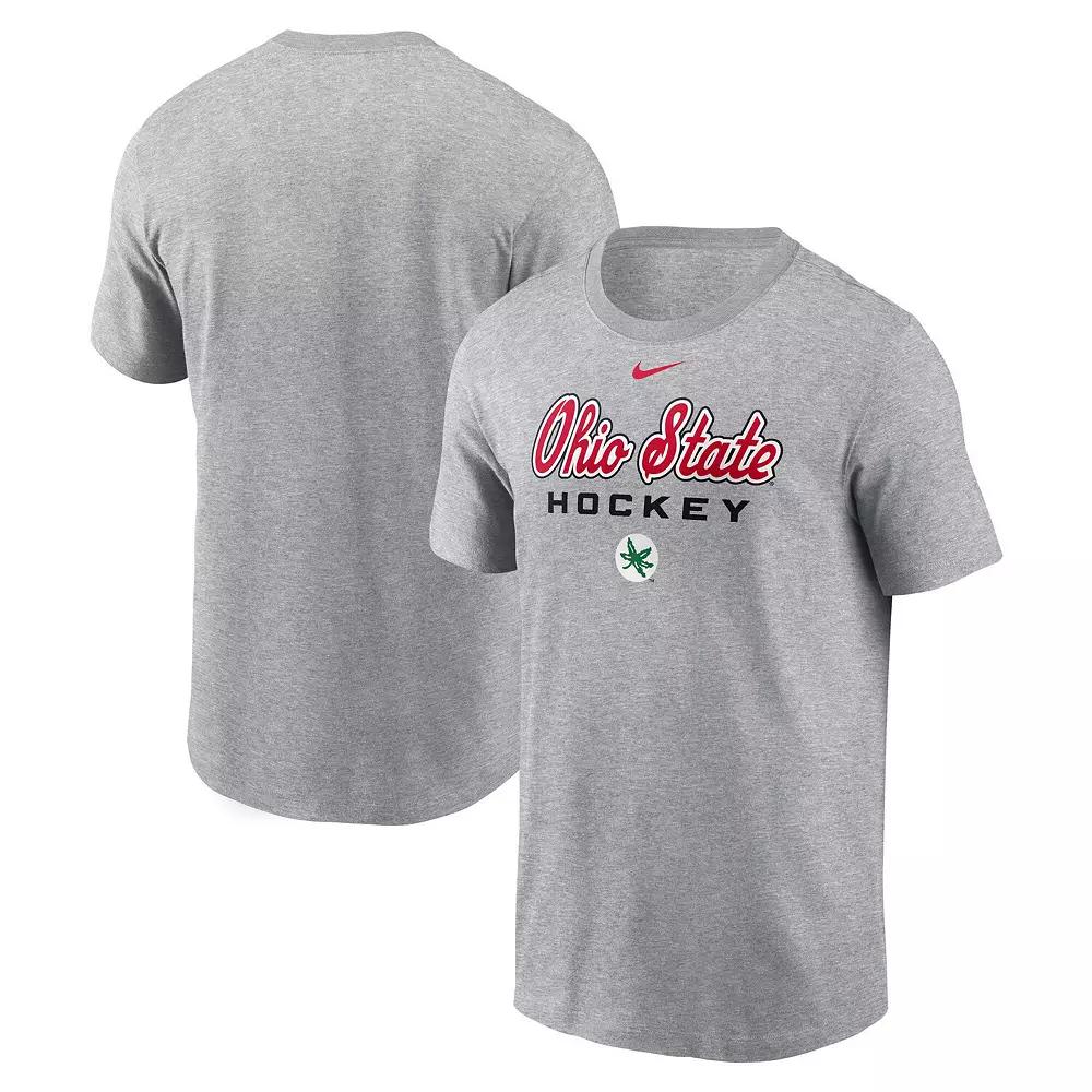 Men's Nike Gray Ohio State Buckeyes Hockey T-Shirt,  Product Image