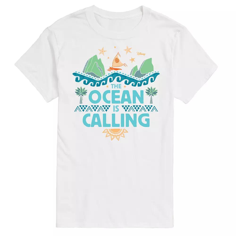 Disney's Moana Big & Tall The Ocean Is Calling Graphic Tee, Men's,  Product Image
