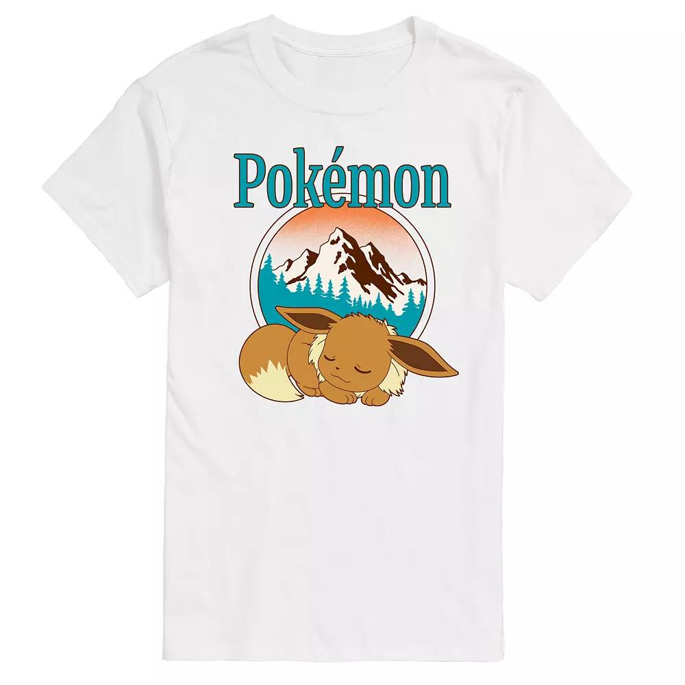 Big & Tall Pokemon Eevee Retro Mountain Graphic Tee, Men's,  Product Image