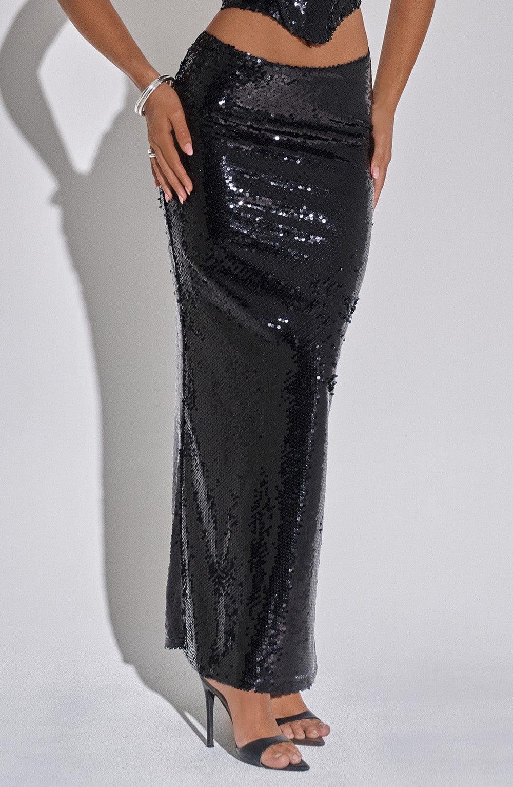Larisa Maxi Skirt - Black Product Image