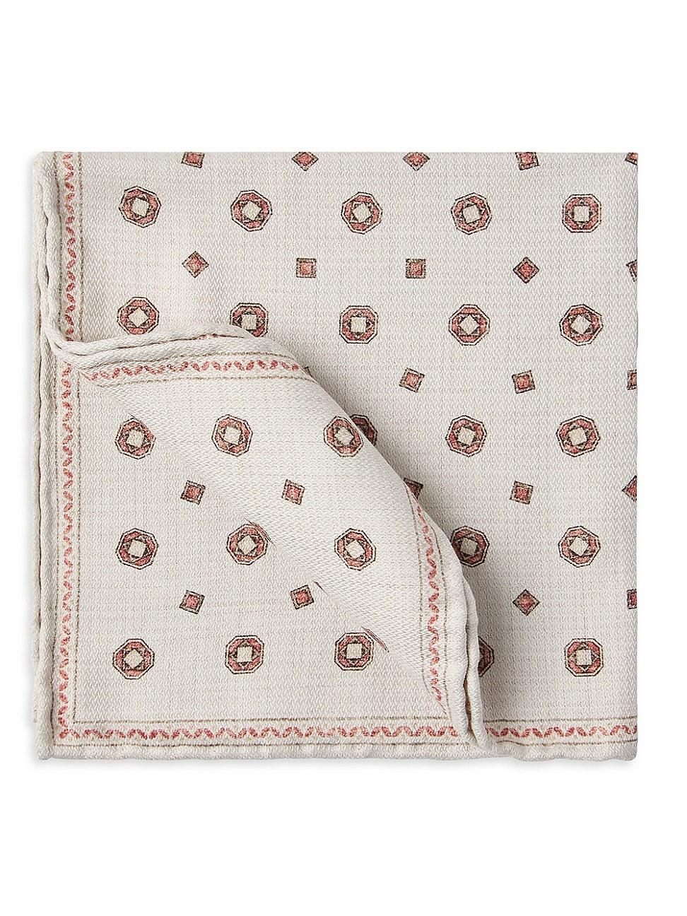 Mens Double Face Silk Pocket Square Product Image