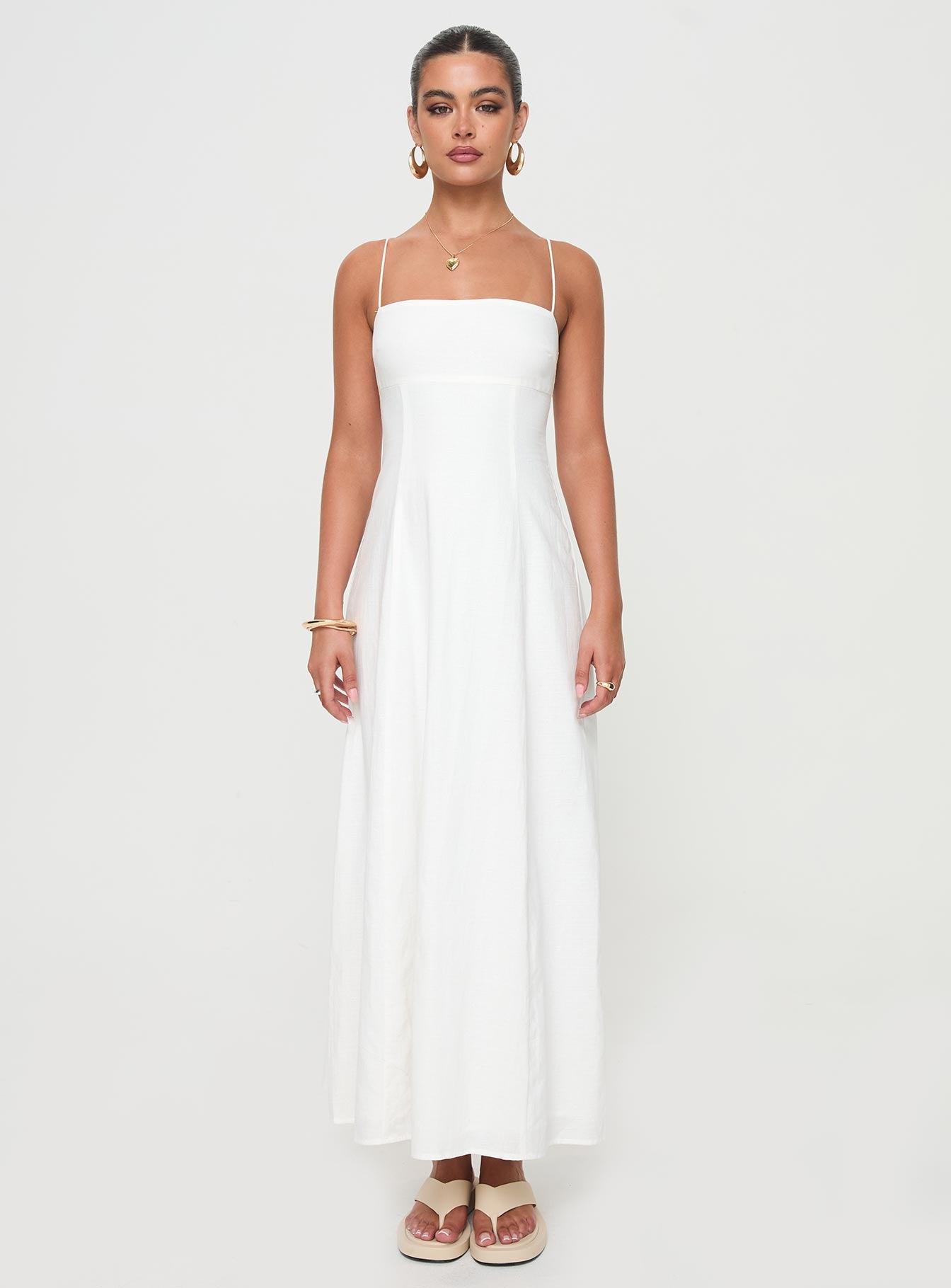 Brightwell Maxi Dress White Product Image