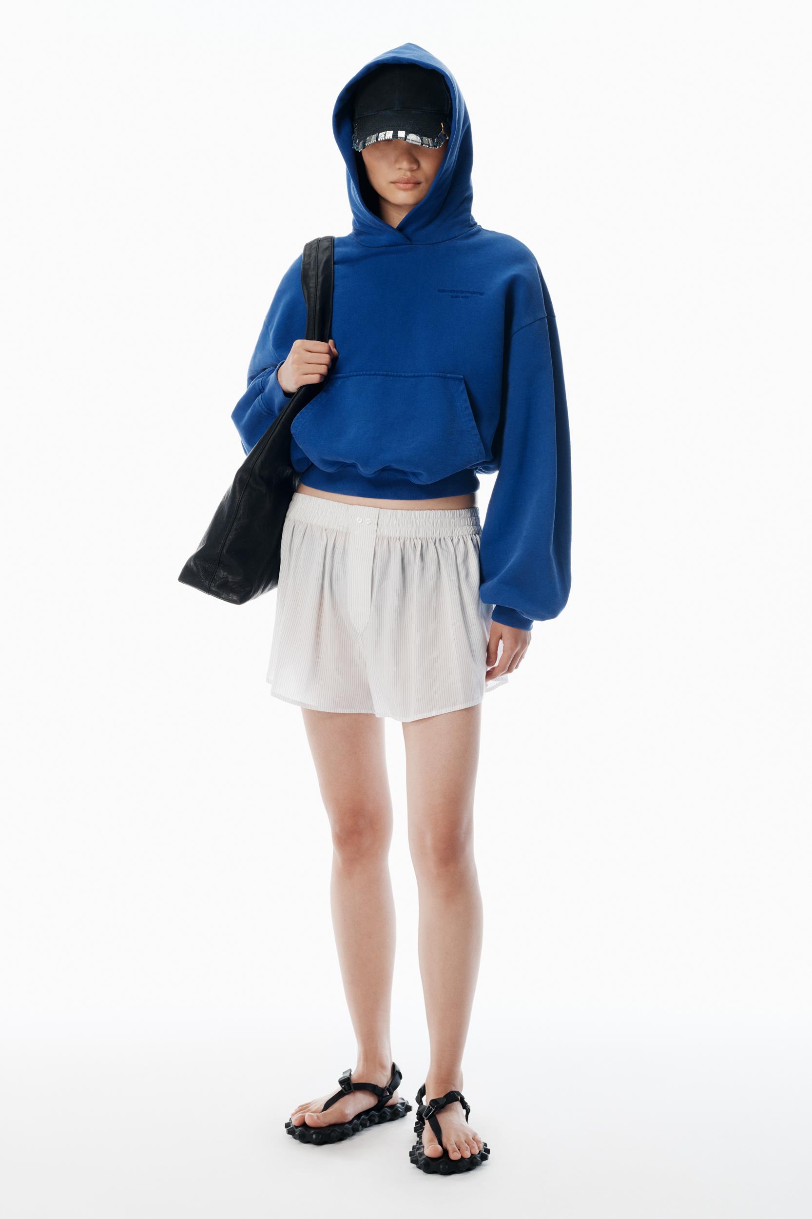 White Mid-rise Boxer Shorts Product Image