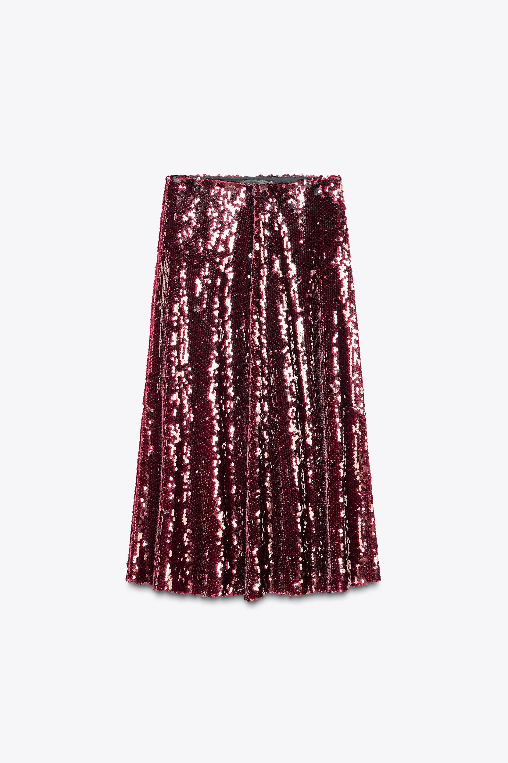 SEQUIN MIDI SKIRT Product Image