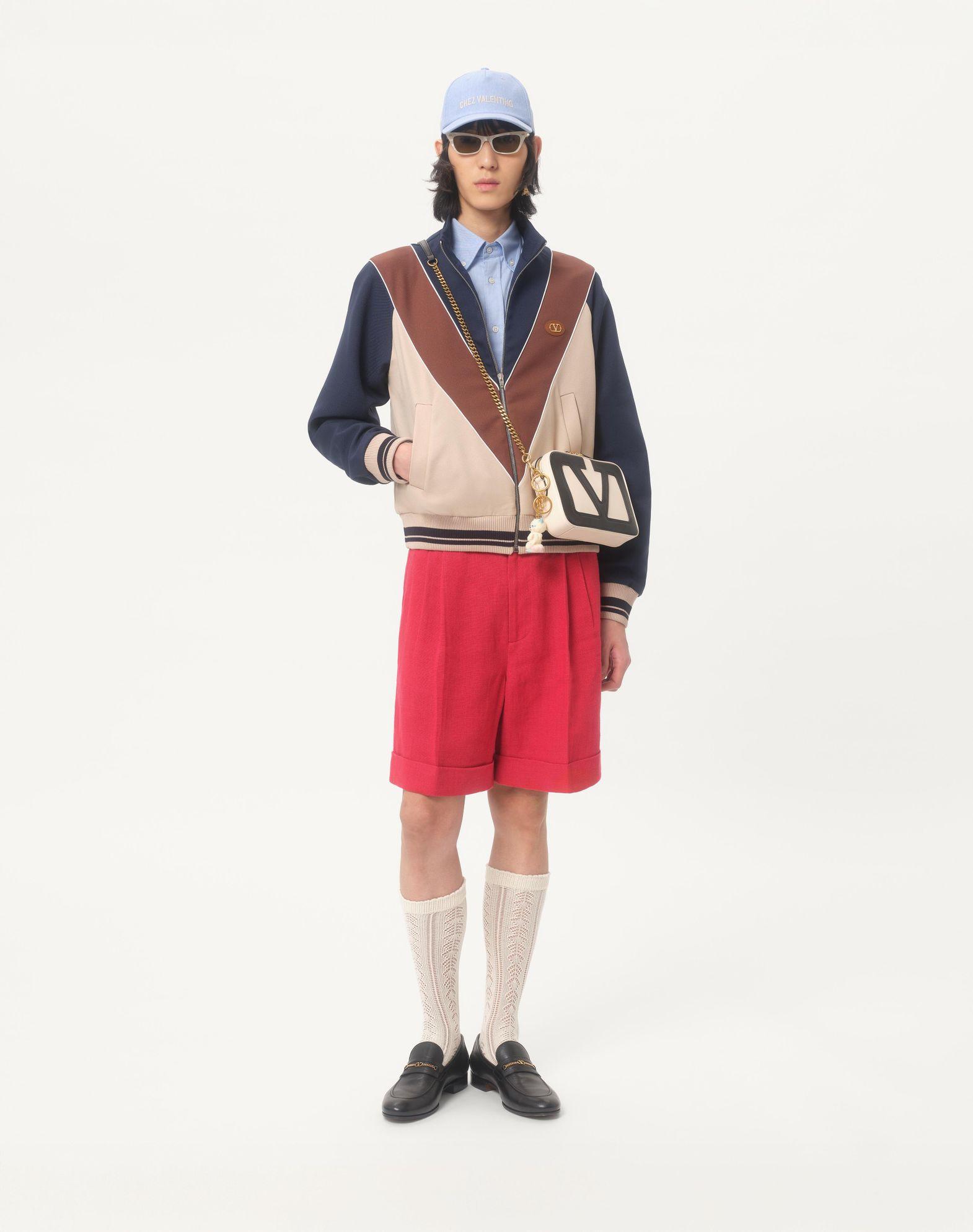 Cuffed Linen Bermuda Shorts Product Image