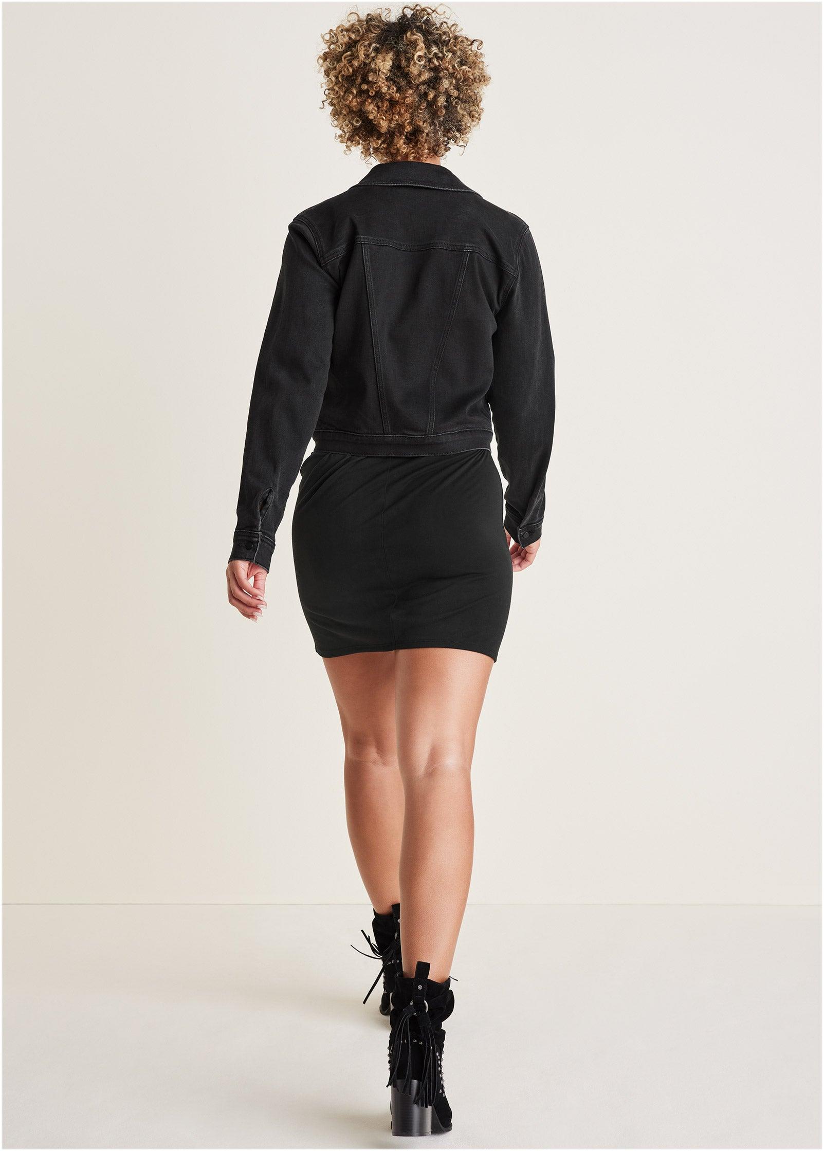 Denim Cargo Jacket - Black Wash Product Image