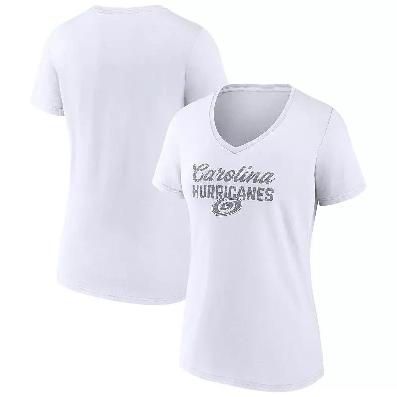 Women's Fanatics White New Jersey Devils Special Edition V-Neck T-Shirt,  Product Image