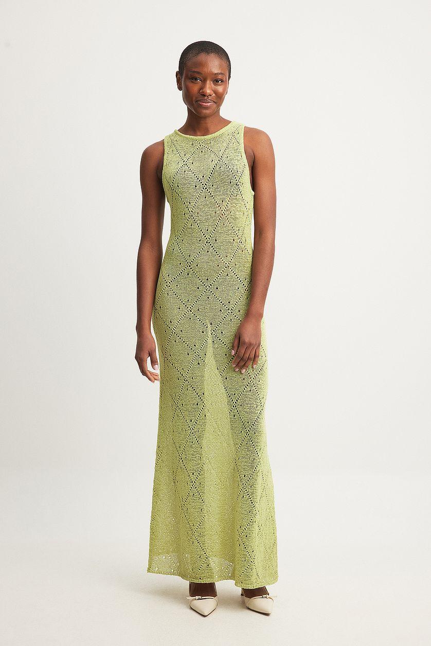 Crochet Knitted Maxi Dress Product Image