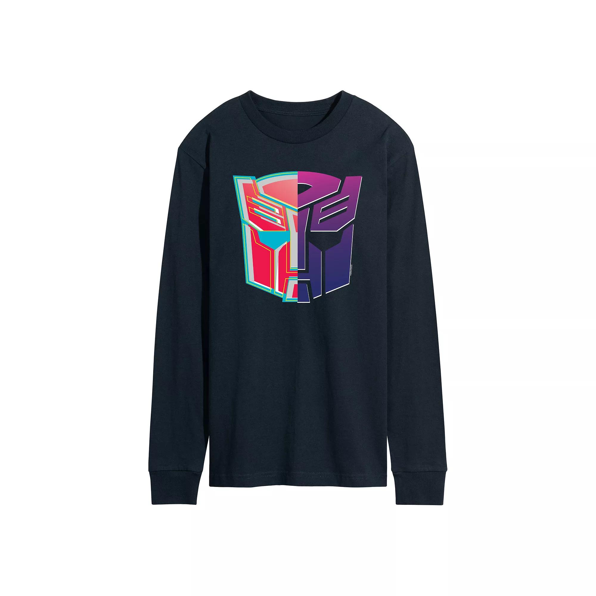 Men's Transformers Decepticons Autobot Logo Long Sleeve Graphic Tee,  Product Image