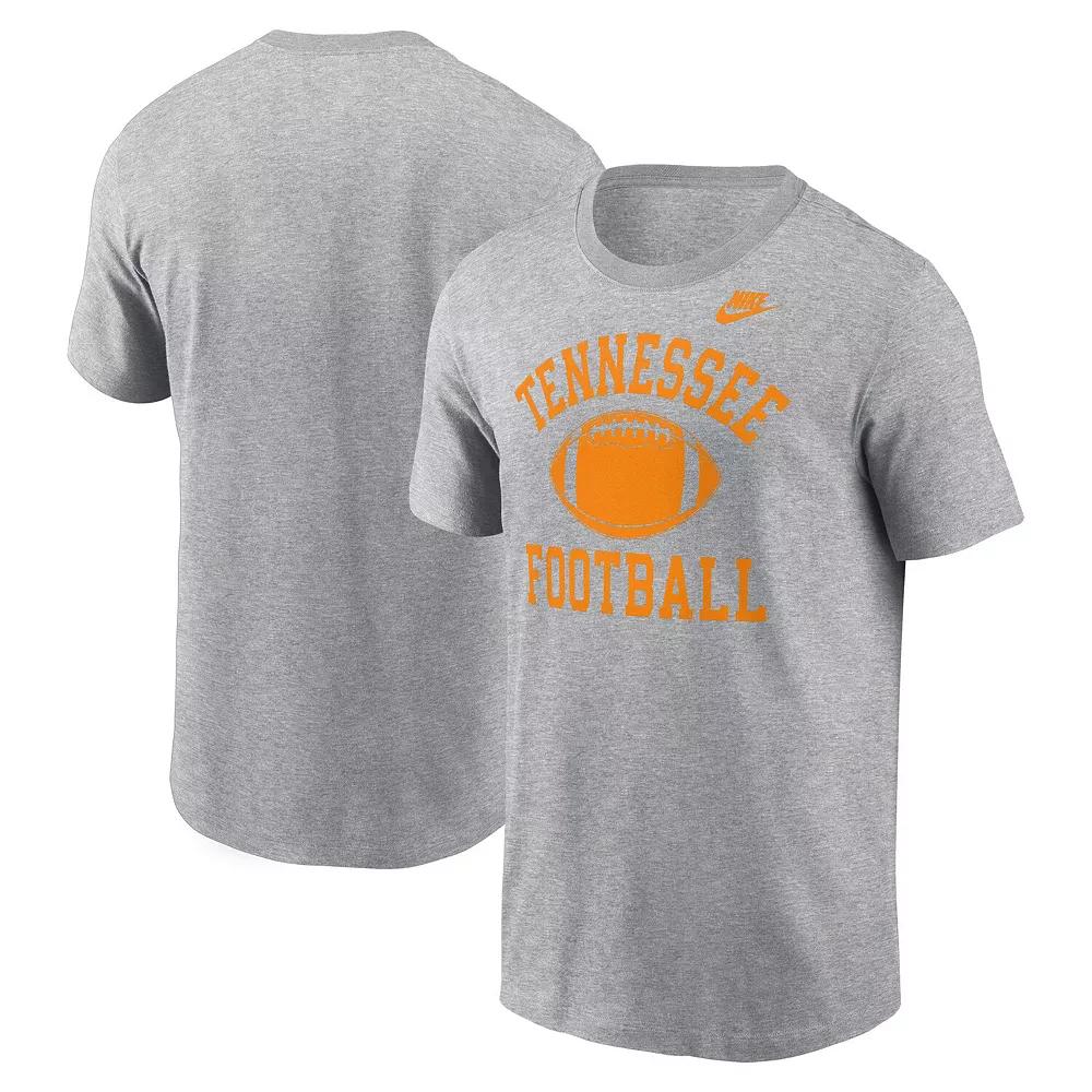 Men's Nike Heather Gray Tennessee Volunteers Legacy Football Icon T-Shirt,  Product Image