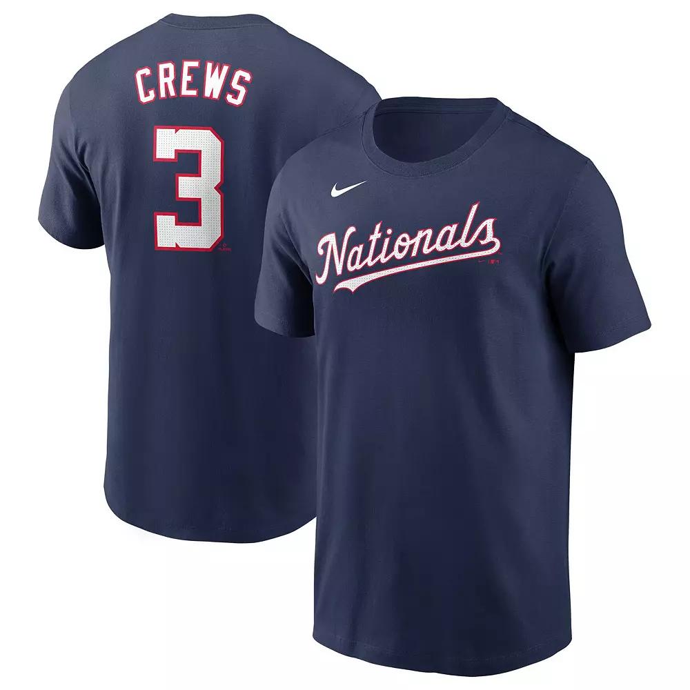 Men's Nike Dylan Crews Navy Washington Nationals Fuse Name & Number T-Shirt,  Product Image