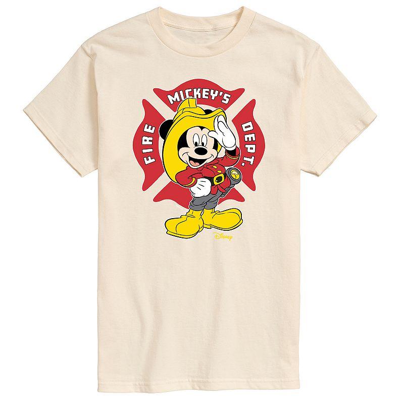 Disney's Mickey Mouse Men's Fire Dept. Badge Graphic Tee,  Product Image