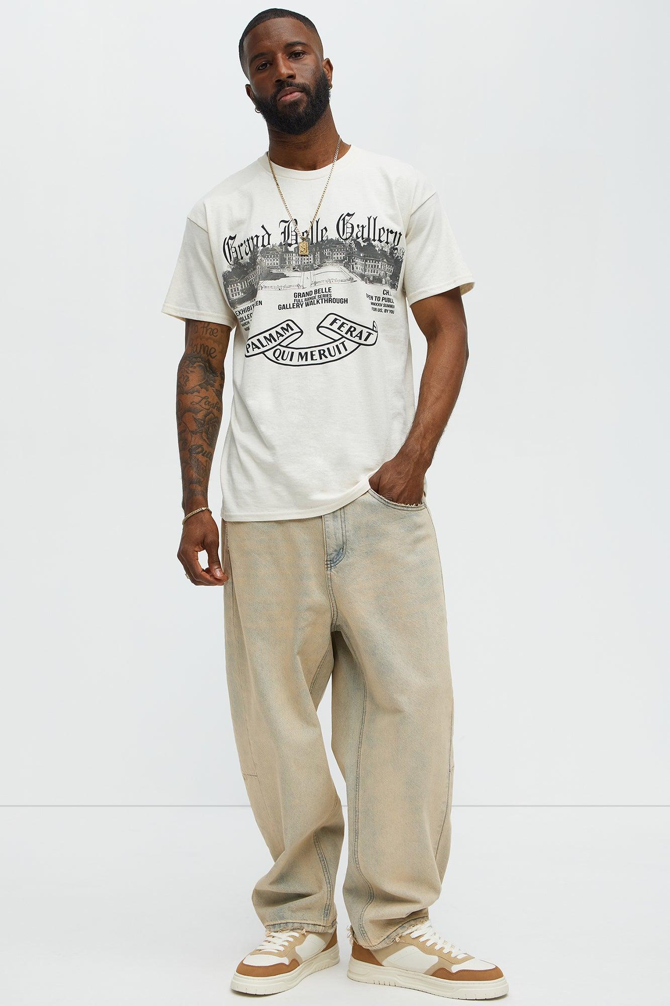 Grand Belle Gallery Short Sleeve Tee - Natural Male Product Image