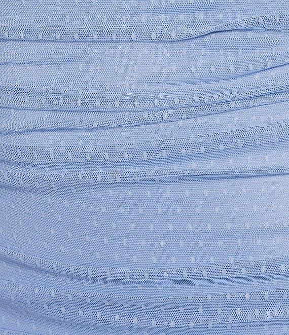 Jump Glitter Dot One-Shoulder Shirred Dress Product Image