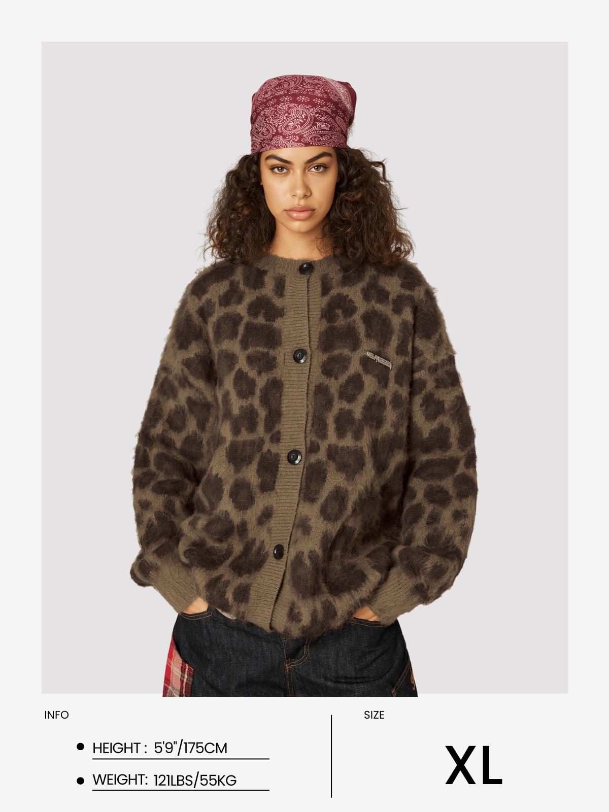 Aelfric Eden Leopard Graphic Cardigan Product Image