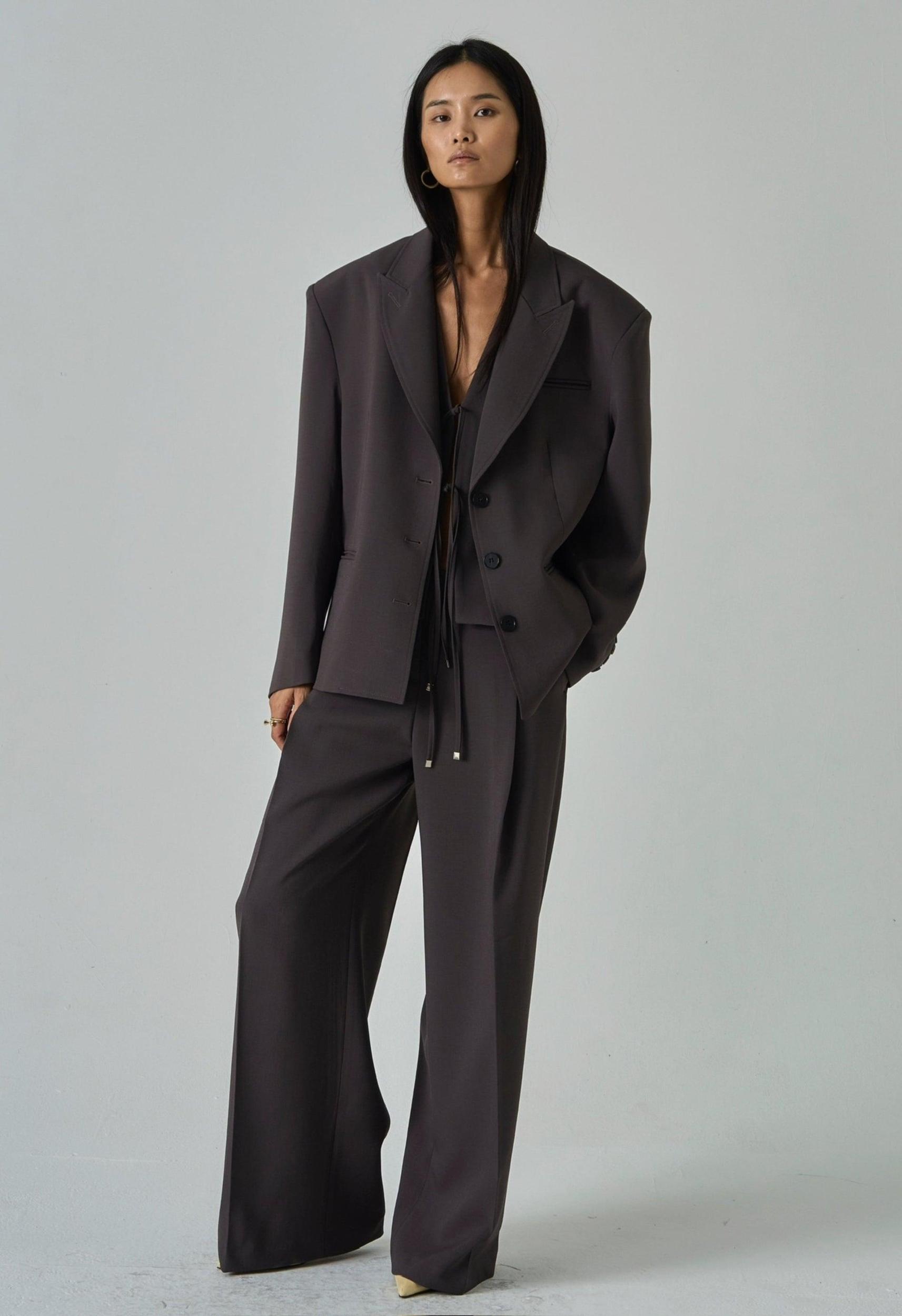 Veronica Blazer in Brown Product Image