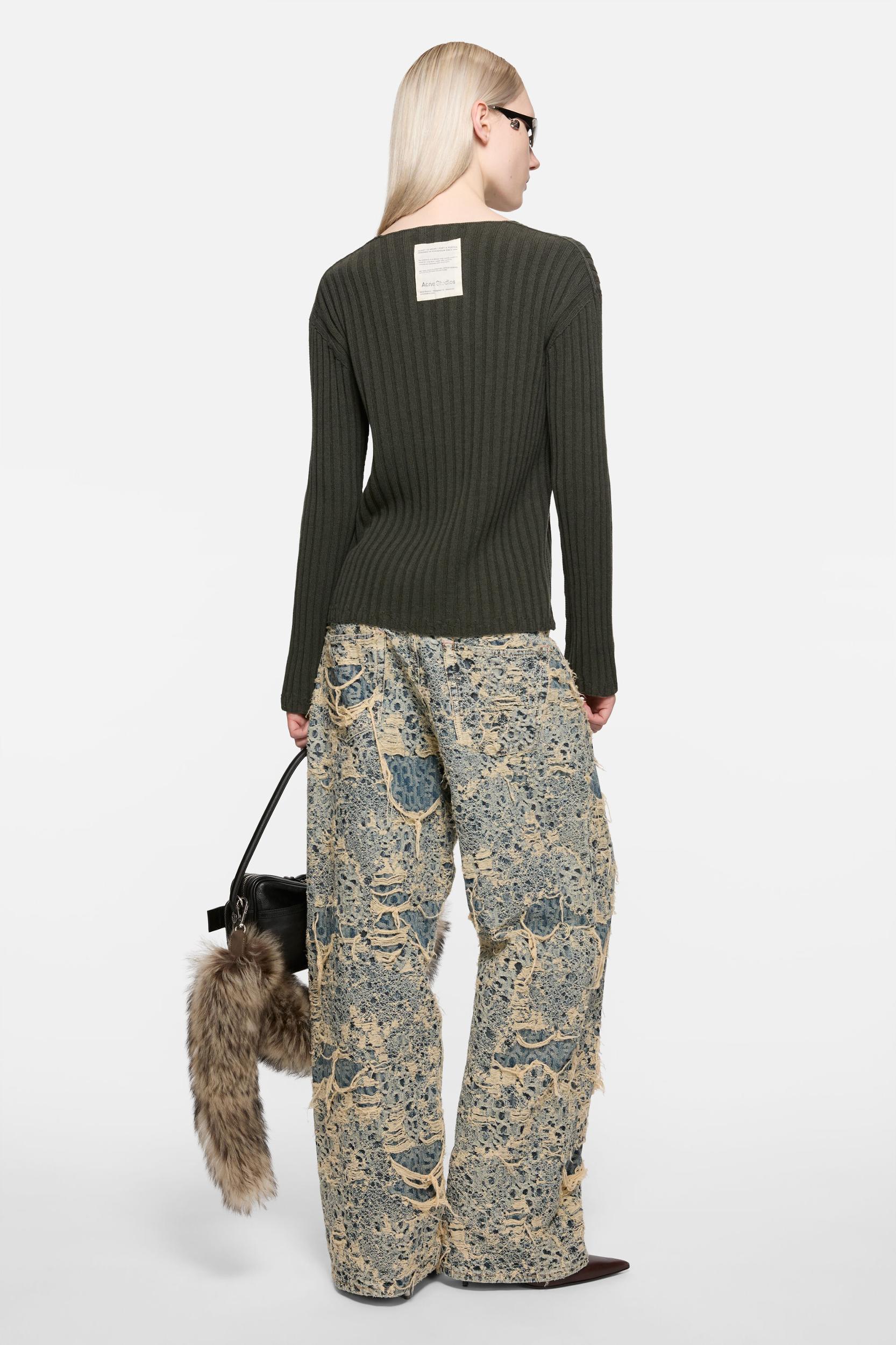 Ribbed crewneck knit Product Image